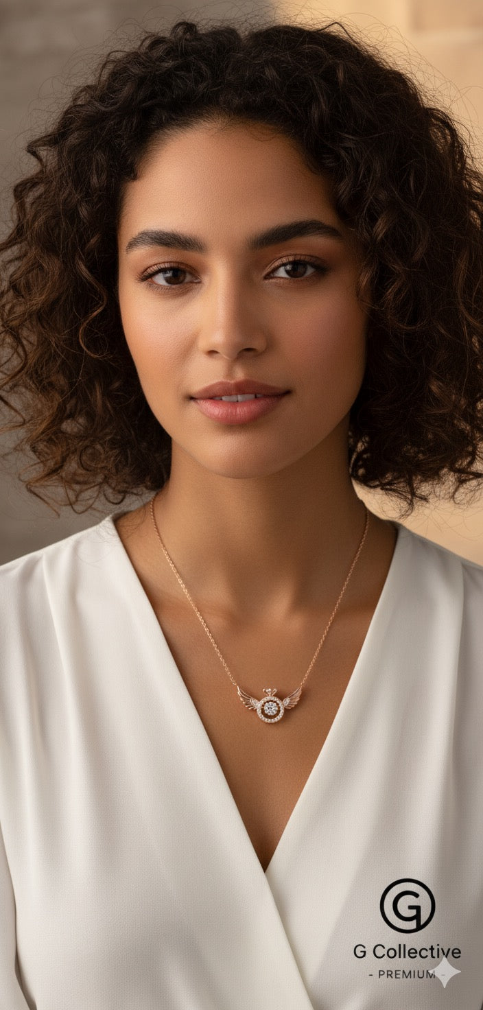 Elegant American Diamond Pendant With Chain